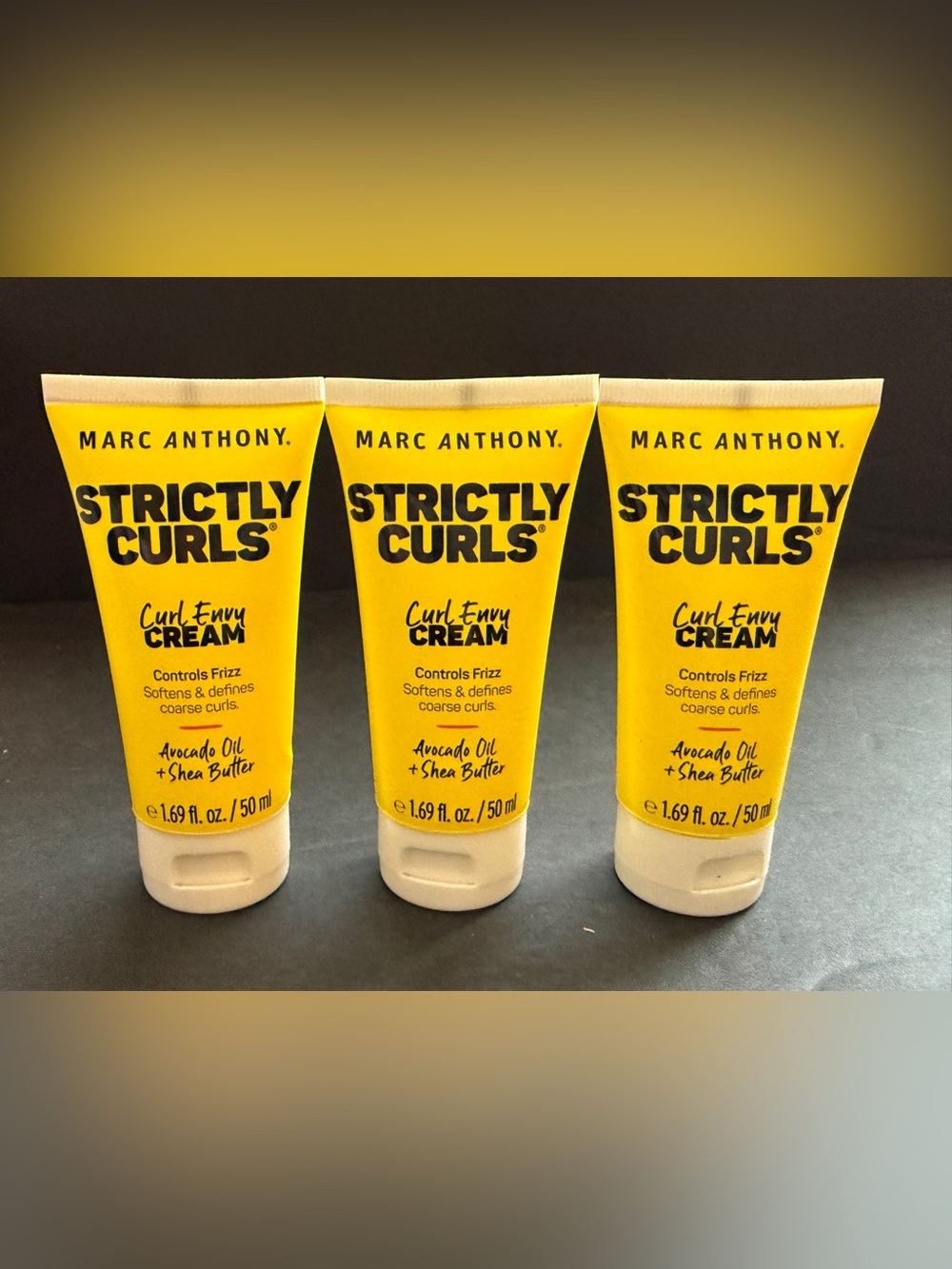 NEW Lot of 3: Marc Anthony Strictly Curls Curl Envy Cream - Travel Size 1.69oz